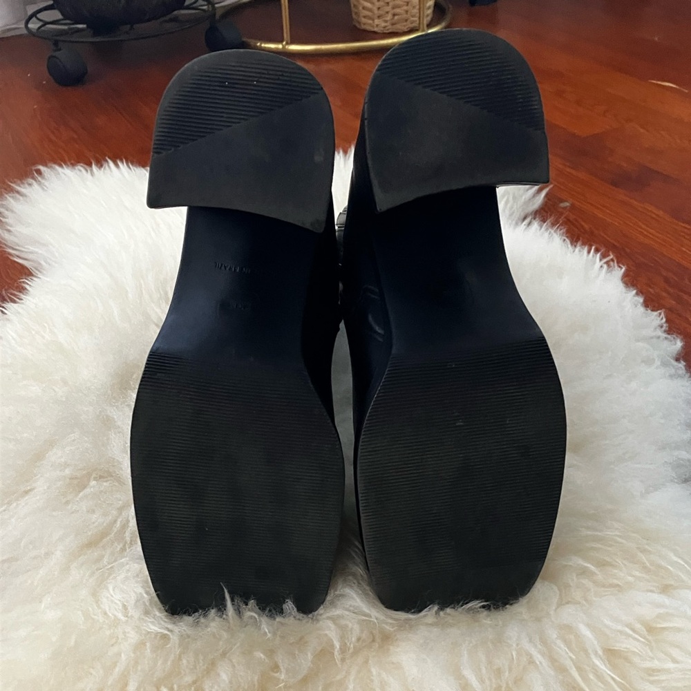 Steve Madden Black Heeled Boots - Picture 3 of 10
